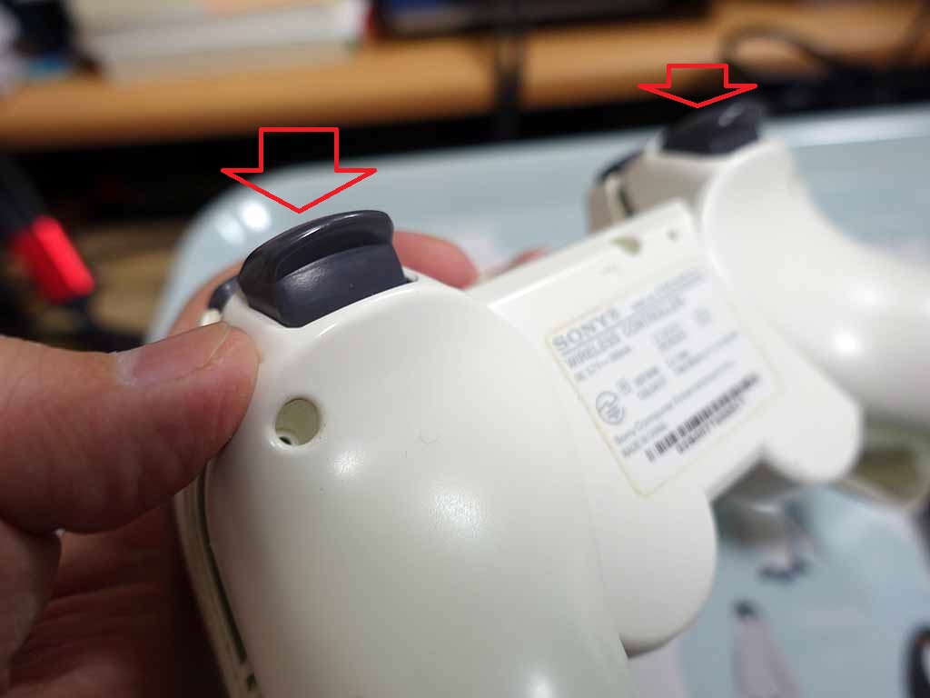 PS3コントローラーDUALSHOCK3修理(L2,R2ボタン)